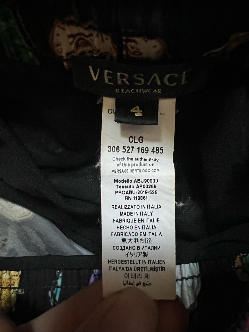 Versace Black Jewel-Print Athletic Shorts - Picture 4 of 6